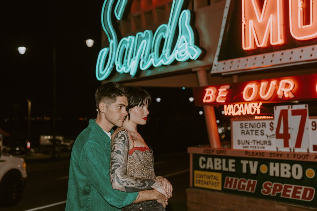 Caitlyn and Kolby | St. George, Utah Vintage Motel Couples Photoshoot | Southern Utah Wedding and Elopement Photographer, Emily Dawn Photo