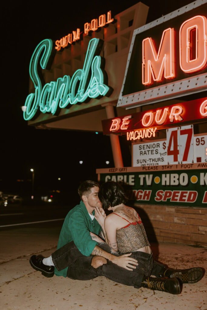 Caitlyn and Kolby | St. George, Utah Vintage Motel Couples Photoshoot | Southern Utah Wedding and Elopement Photographer, Emily Dawn Photo