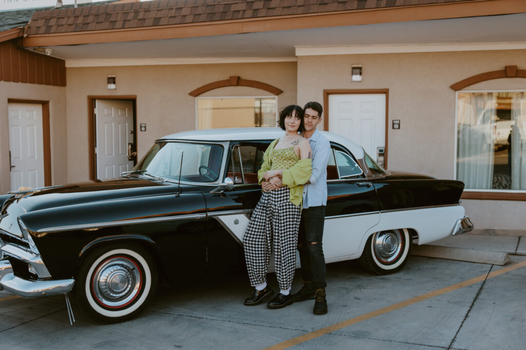 Caitlyn and Kolby | St. George, Utah Vintage Motel Couples Photoshoot | Southern Utah Wedding and Elopement Photographer, Emily Dawn Photo