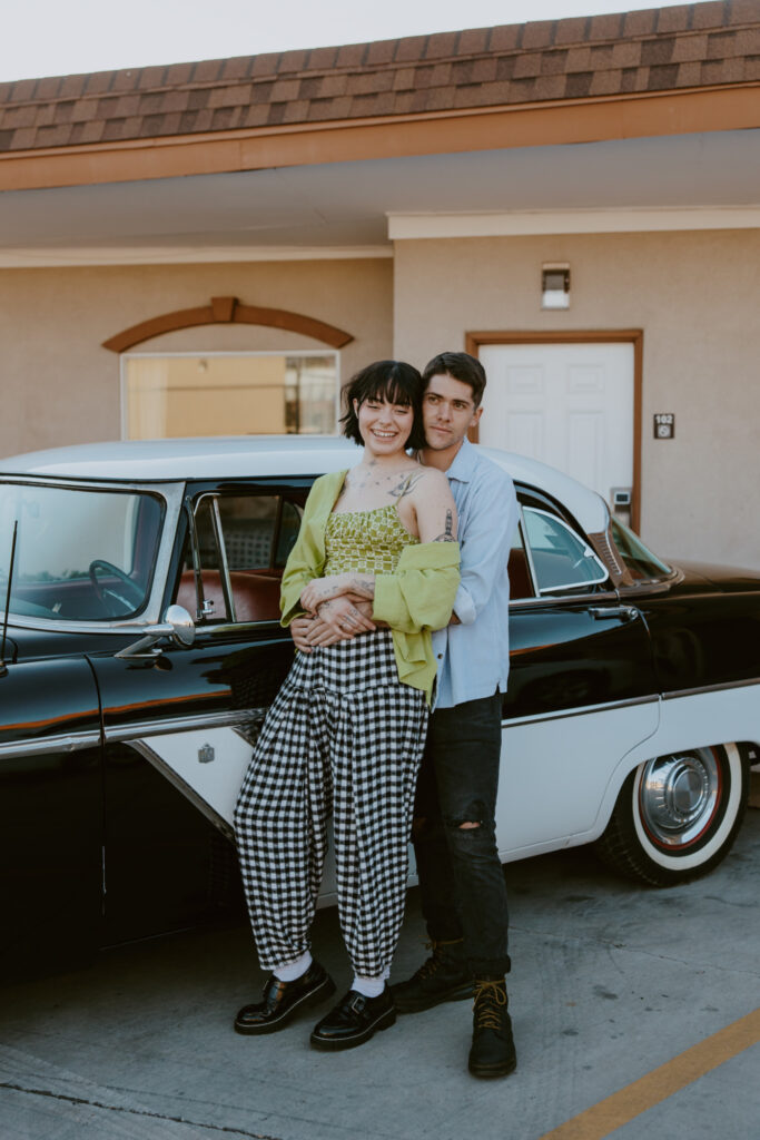 Caitlyn and Kolby | St. George, Utah Vintage Motel Couples Photoshoot | Southern Utah Wedding and Elopement Photographer, Emily Dawn Photo