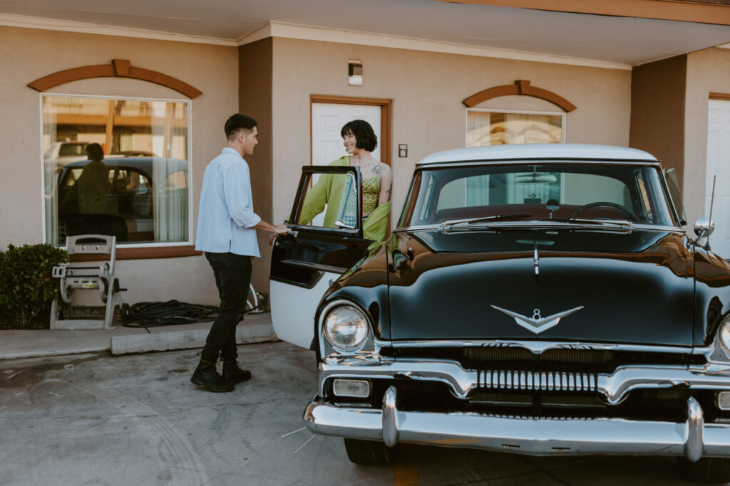 Caitlyn and Kolby | St. George, Utah Vintage Motel Couples Photoshoot | Southern Utah Wedding and Elopement Photographer, Emily Dawn Photo