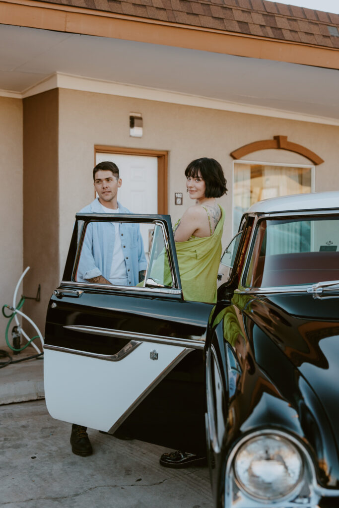 Caitlyn and Kolby | St. George, Utah Vintage Motel Couples Photoshoot | Southern Utah Wedding and Elopement Photographer, Emily Dawn Photo