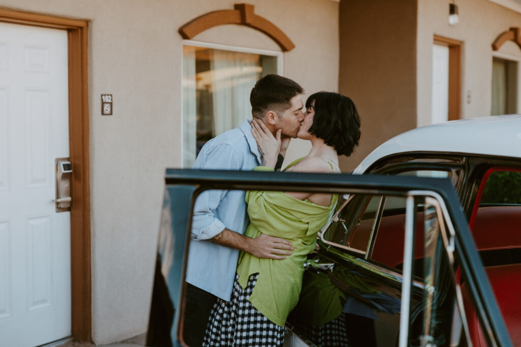 Caitlyn and Kolby | St. George, Utah Vintage Motel Couples Photoshoot | Southern Utah Wedding and Elopement Photographer, Emily Dawn Photo