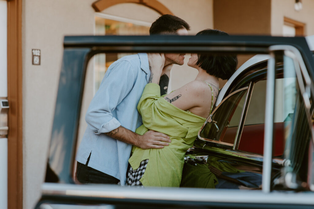 Caitlyn and Kolby | St. George, Utah Vintage Motel Couples Photoshoot | Southern Utah Wedding and Elopement Photographer, Emily Dawn Photo