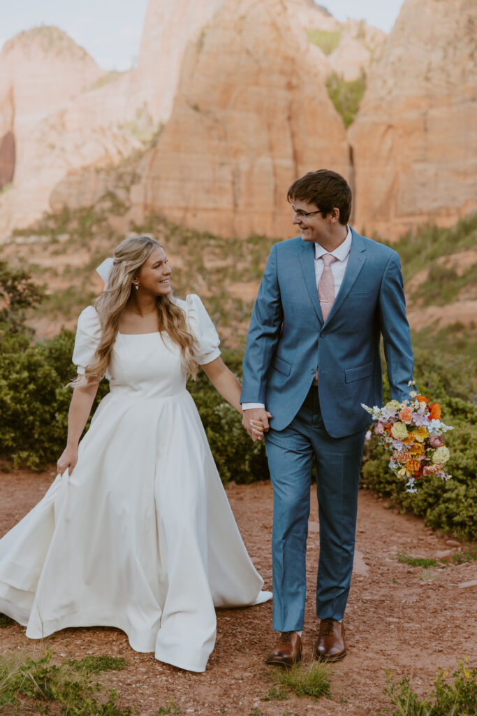 Emily and Jordan | Zion National Park Bride and Groom Photos | New Harmony, Utah | Emily Dawn Photo | Southern Utah Wedding and Elopement Photographer