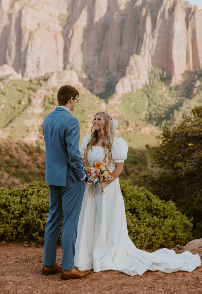 Emily and Jordan | Zion National Park Bride and Groom Photos | New Harmony, Utah | Emily Dawn Photo | Southern Utah Wedding and Elopement Photographer