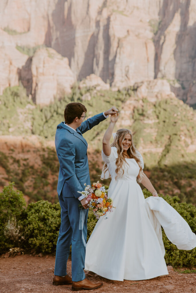 Emily and Jordan | Zion National Park Bride and Groom Photos | New Harmony, Utah | Emily Dawn Photo | Southern Utah Wedding and Elopement Photographer