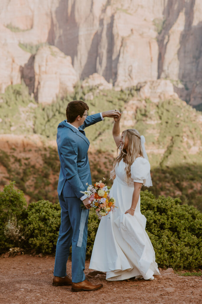 Emily and Jordan | Zion National Park Bride and Groom Photos | New Harmony, Utah | Emily Dawn Photo | Southern Utah Wedding and Elopement Photographer