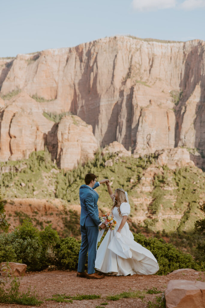 Emily and Jordan | Zion National Park Bride and Groom Photos | New Harmony, Utah | Emily Dawn Photo | Southern Utah Wedding and Elopement Photographer