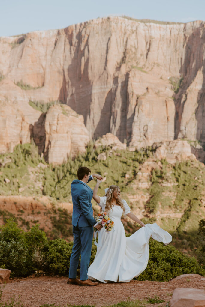 Emily and Jordan | Zion National Park Bride and Groom Photos | New Harmony, Utah | Emily Dawn Photo | Southern Utah Wedding and Elopement Photographer