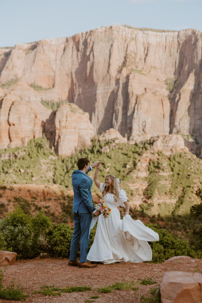 Emily and Jordan | Zion National Park Bride and Groom Photos | New Harmony, Utah | Emily Dawn Photo | Southern Utah Wedding and Elopement Photographer