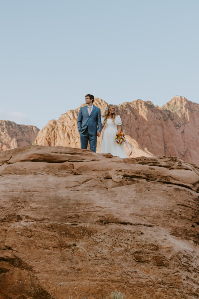 Emily and Jordan | Zion National Park Bride and Groom Photos | New Harmony, Utah | Emily Dawn Photo | Southern Utah Wedding and Elopement Photographer