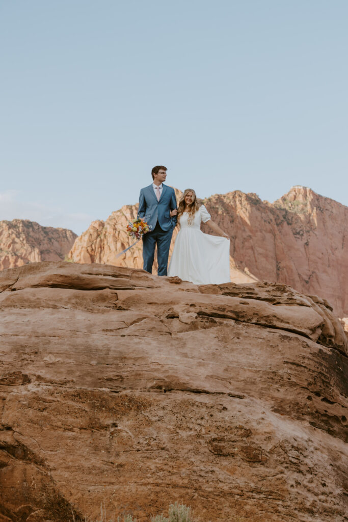 Emily and Jordan | Zion National Park Bride and Groom Photos | New Harmony, Utah | Emily Dawn Photo | Southern Utah Wedding and Elopement Photographer