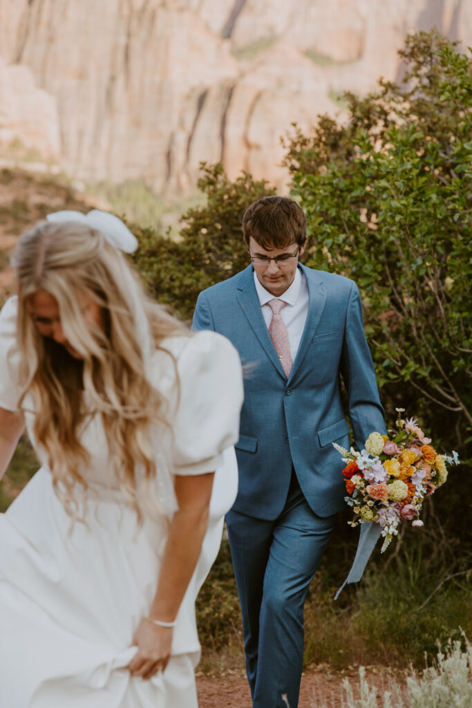 Emily and Jordan | Zion National Park Bride and Groom Photos | New Harmony, Utah | Emily Dawn Photo | Southern Utah Wedding and Elopement Photographer