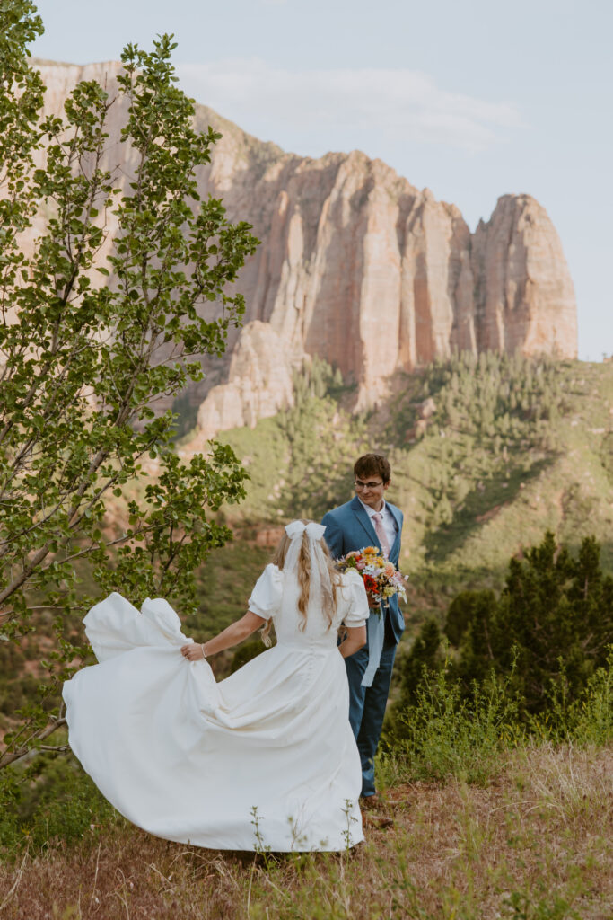 Emily and Jordan | Zion National Park Bride and Groom Photos | New Harmony, Utah | Emily Dawn Photo | Southern Utah Wedding and Elopement Photographer