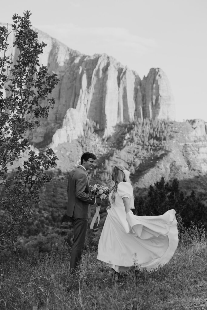 Emily and Jordan | Zion National Park Bride and Groom Photos | New Harmony, Utah | Emily Dawn Photo | Southern Utah Wedding and Elopement Photographer