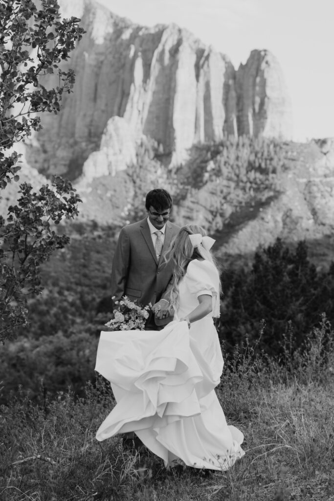 Emily and Jordan | Zion National Park Bride and Groom Photos | New Harmony, Utah | Emily Dawn Photo | Southern Utah Wedding and Elopement Photographer