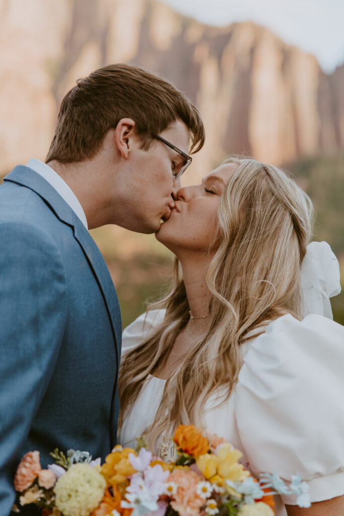 Emily and Jordan | Zion National Park Bride and Groom Photos | New Harmony, Utah | Emily Dawn Photo | Southern Utah Wedding and Elopement Photographer