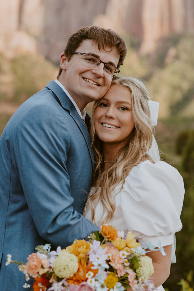 Emily and Jordan | Zion National Park Bride and Groom Photos | New Harmony, Utah | Emily Dawn Photo | Southern Utah Wedding and Elopement Photographer