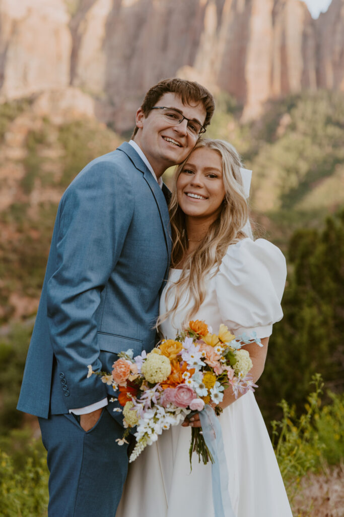 Emily and Jordan | Zion National Park Bride and Groom Photos | New Harmony, Utah | Emily Dawn Photo | Southern Utah Wedding and Elopement Photographer