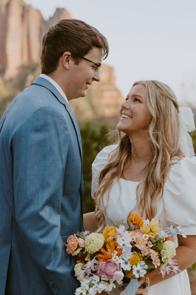 Emily and Jordan | Zion National Park Bride and Groom Photos | New Harmony, Utah | Emily Dawn Photo | Southern Utah Wedding and Elopement Photographer