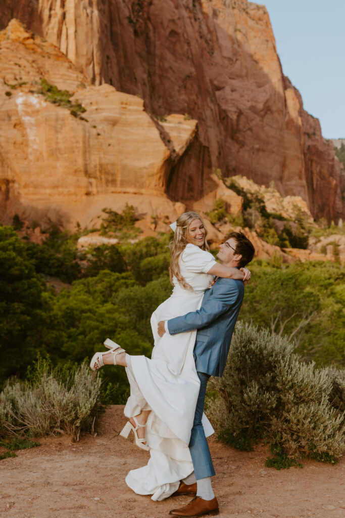 Emily and Jordan | Zion National Park Bride and Groom Photos | New Harmony, Utah | Emily Dawn Photo | Southern Utah Wedding and Elopement Photographer