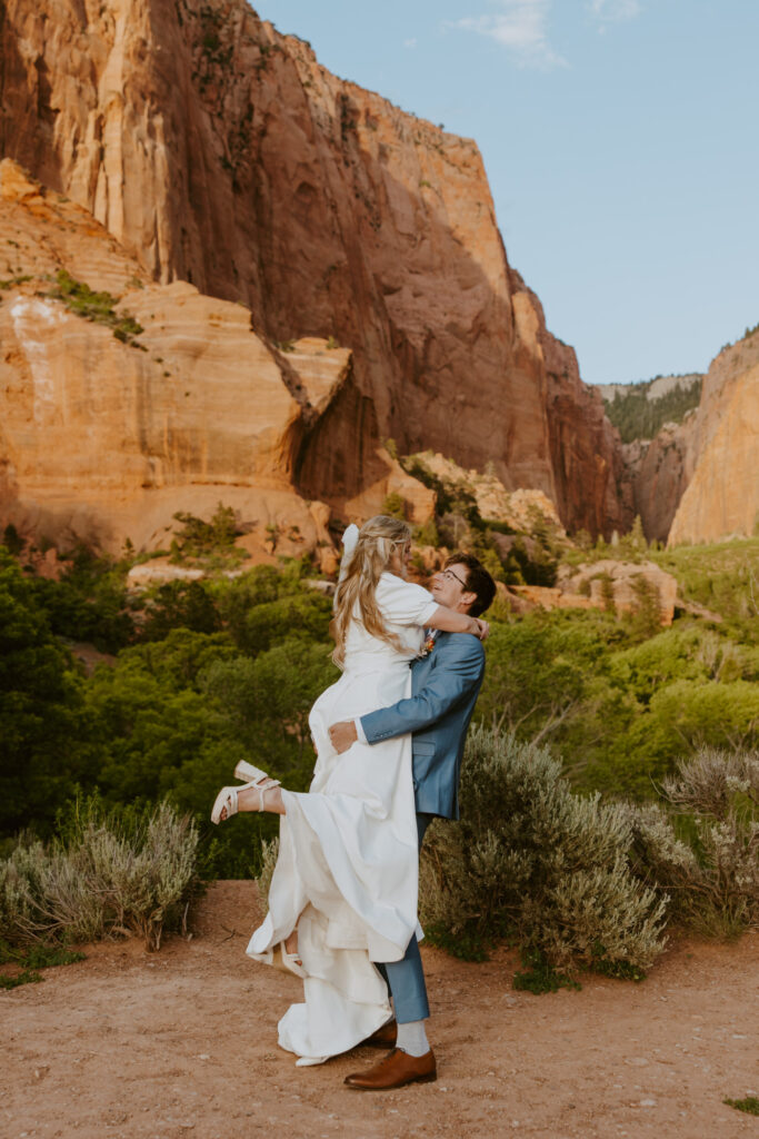 Emily and Jordan | Zion National Park Bride and Groom Photos | New Harmony, Utah | Emily Dawn Photo | Southern Utah Wedding and Elopement Photographer