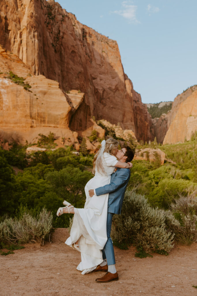 Emily and Jordan | Zion National Park Bride and Groom Photos | New Harmony, Utah | Emily Dawn Photo | Southern Utah Wedding and Elopement Photographer