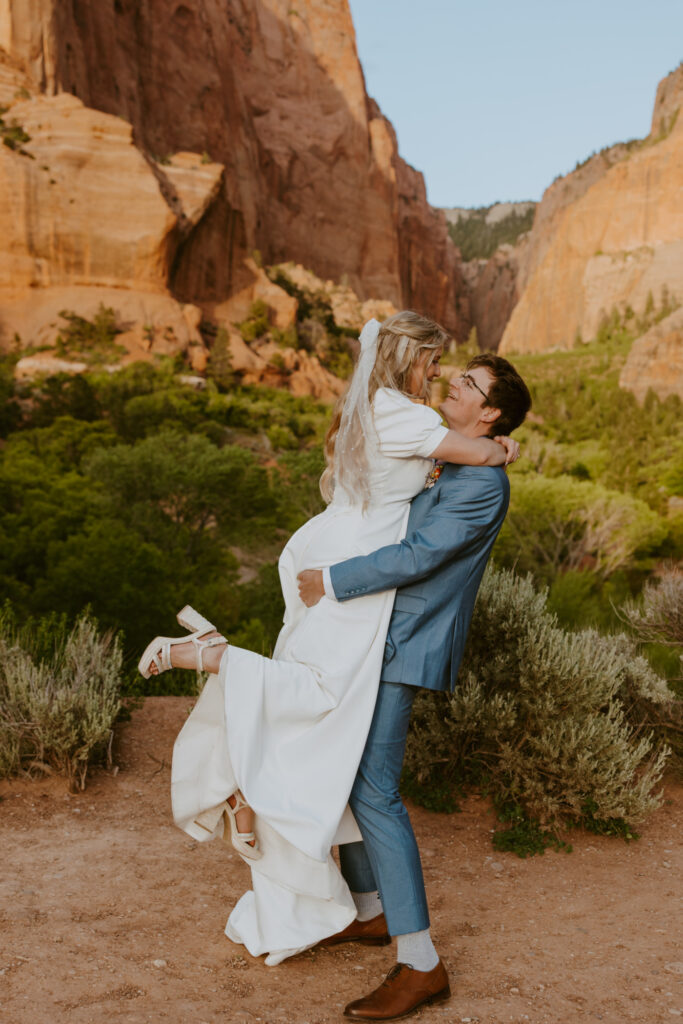 Emily and Jordan | Zion National Park Bride and Groom Photos | New Harmony, Utah | Emily Dawn Photo | Southern Utah Wedding and Elopement Photographer