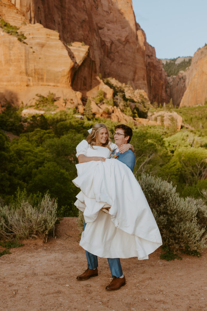 Emily and Jordan | Zion National Park Bride and Groom Photos | New Harmony, Utah | Emily Dawn Photo | Southern Utah Wedding and Elopement Photographer