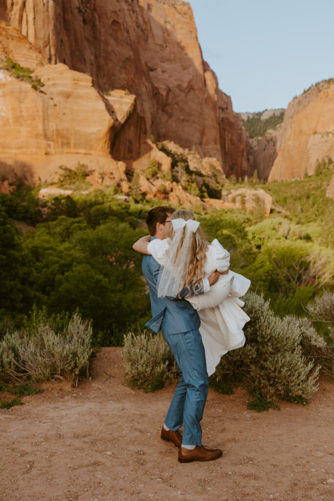 Emily and Jordan | Zion National Park Bride and Groom Photos | New Harmony, Utah | Emily Dawn Photo | Southern Utah Wedding and Elopement Photographer