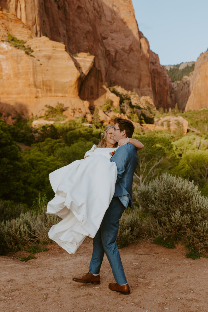 Emily and Jordan | Zion National Park Bride and Groom Photos | New Harmony, Utah | Emily Dawn Photo | Southern Utah Wedding and Elopement Photographer