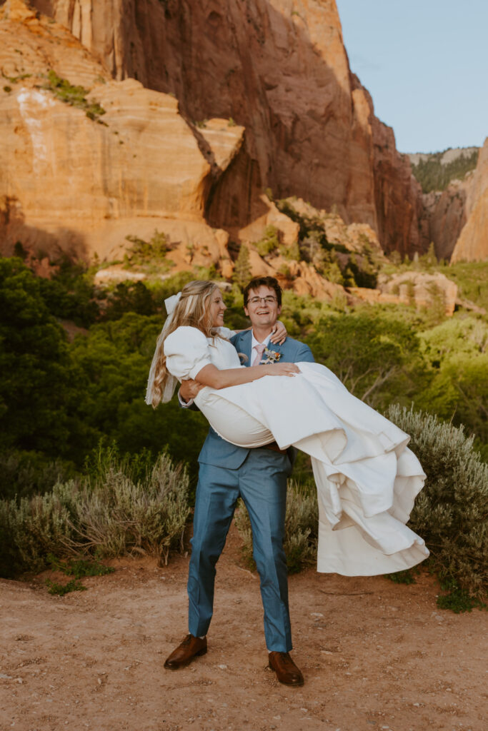 Emily and Jordan | Zion National Park Bride and Groom Photos | New Harmony, Utah | Emily Dawn Photo | Southern Utah Wedding and Elopement Photographer