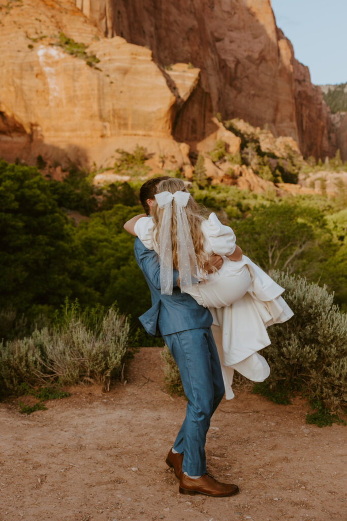 Emily and Jordan | Zion National Park Bride and Groom Photos | New Harmony, Utah | Emily Dawn Photo | Southern Utah Wedding and Elopement Photographer