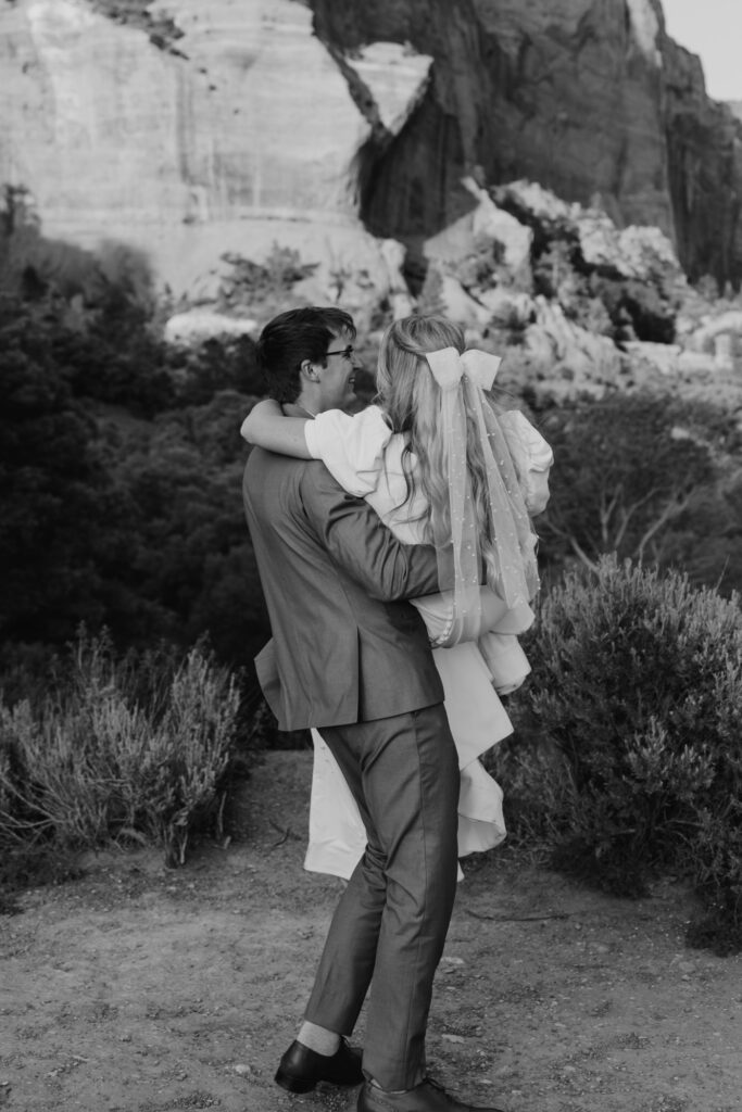 Emily and Jordan | Zion National Park Bride and Groom Photos | New Harmony, Utah | Emily Dawn Photo | Southern Utah Wedding and Elopement Photographer