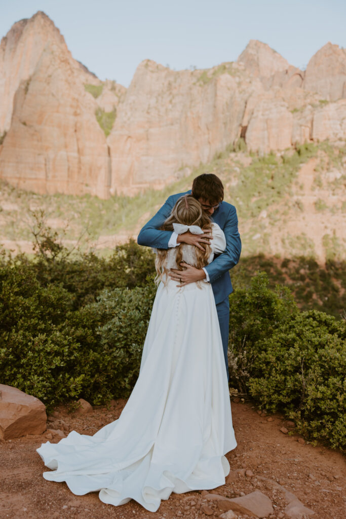 Emily and Jordan | Zion National Park Bride and Groom Photos | New Harmony, Utah | Emily Dawn Photo | Southern Utah Wedding and Elopement Photographer