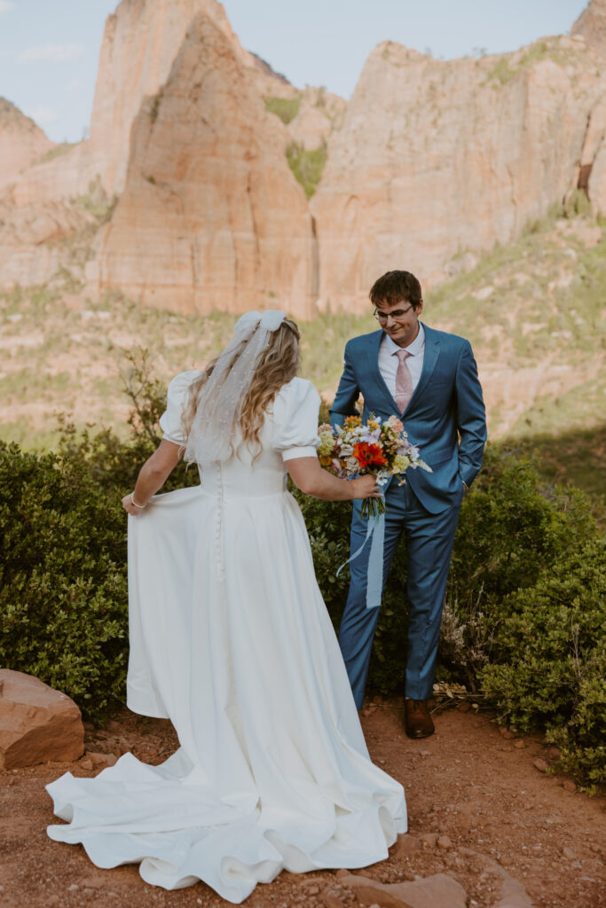 Emily and Jordan | Zion National Park Bride and Groom Photos | New Harmony, Utah | Emily Dawn Photo | Southern Utah Wedding and Elopement Photographer