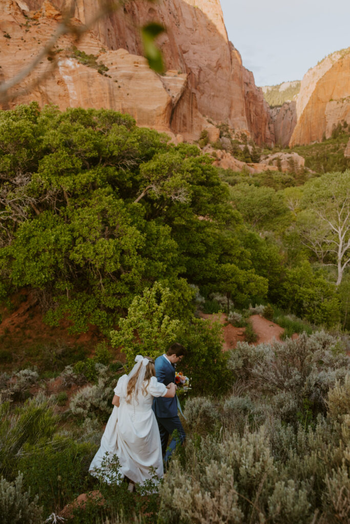 Emily and Jordan | Zion National Park Bride and Groom Photos | New Harmony, Utah | Emily Dawn Photo | Southern Utah Wedding and Elopement Photographer