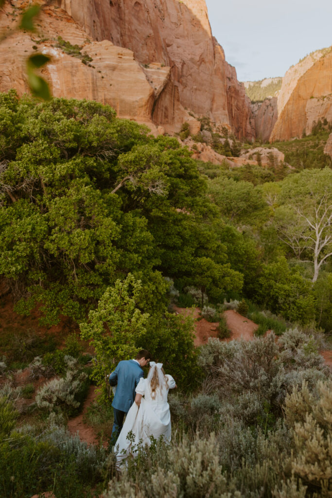 Emily and Jordan | Zion National Park Bride and Groom Photos | New Harmony, Utah | Emily Dawn Photo | Southern Utah Wedding and Elopement Photographer