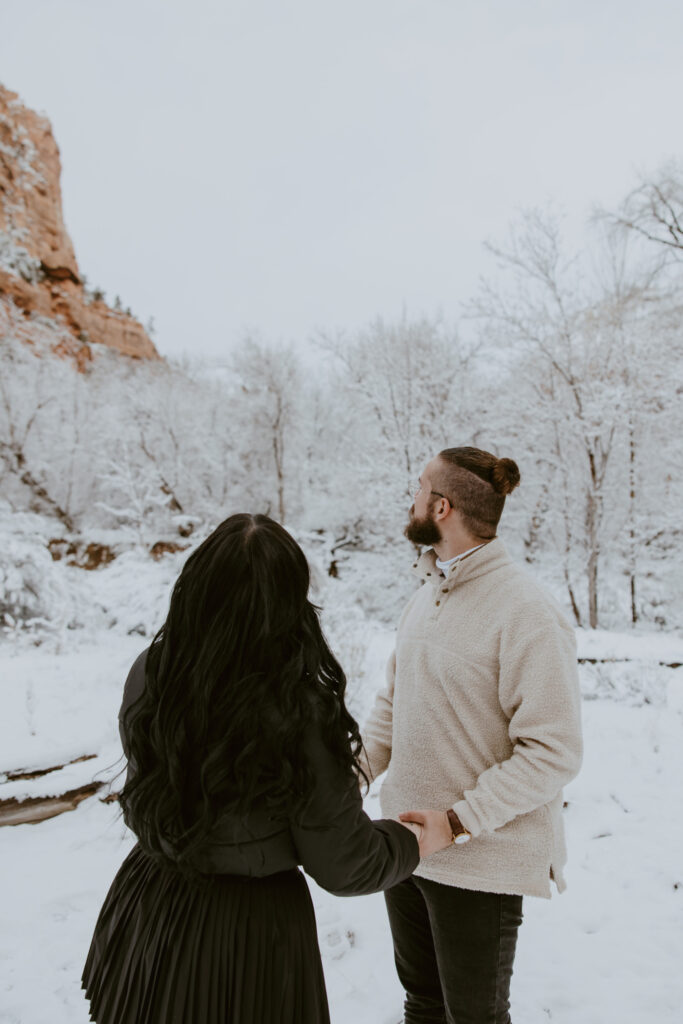 Fabiana and David, Zion National Park Proposal - Southern Utah Photographer, Emily Dawn Photo