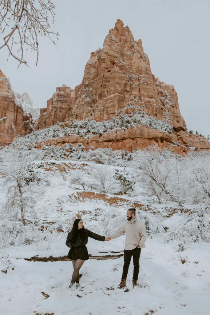 Fabiana and David, Zion National Park Proposal - Southern Utah Photographer, Emily Dawn Photo