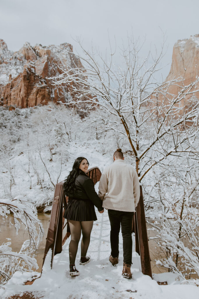 Fabiana and David, Zion National Park Proposal - Southern Utah Photographer, Emily Dawn Photo