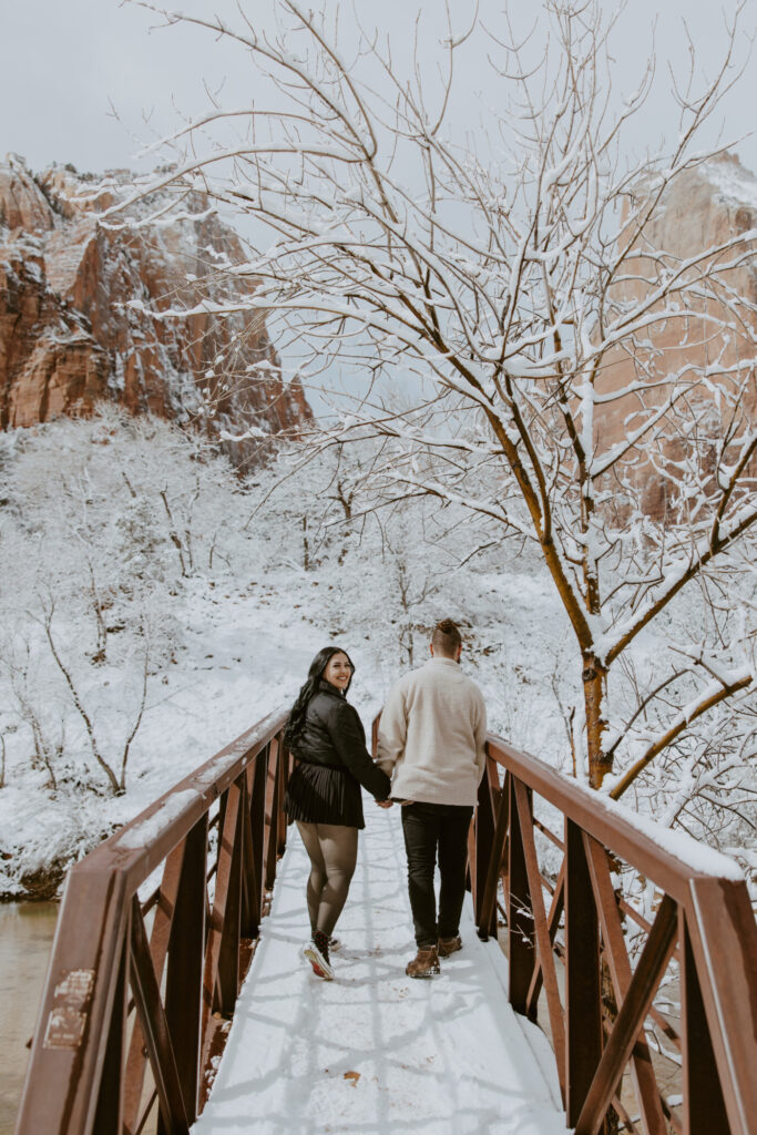 Fabiana and David, Zion National Park Proposal - Southern Utah Photographer, Emily Dawn Photo