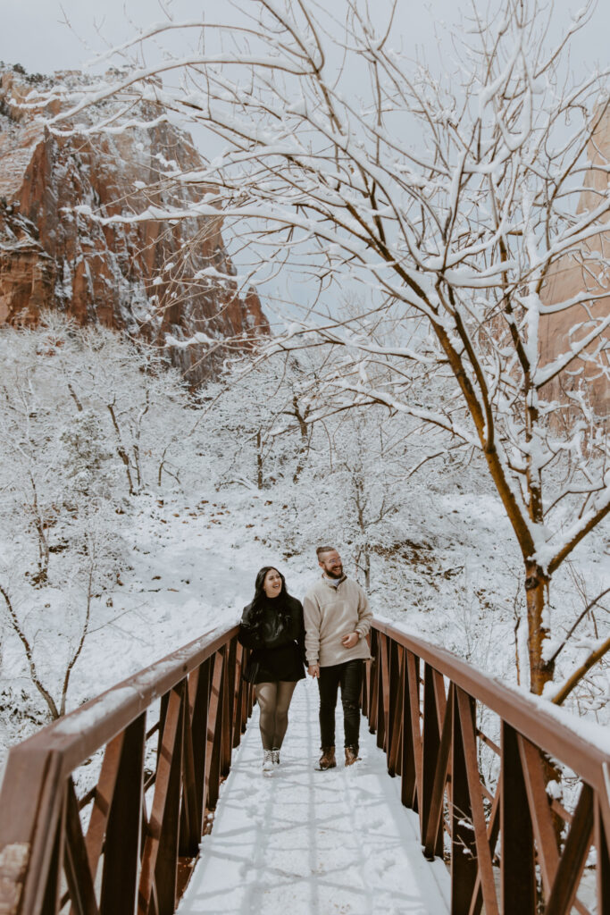 Fabiana and David, Zion National Park Proposal - Southern Utah Photographer, Emily Dawn Photo