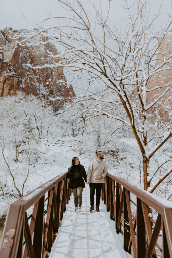 Fabiana and David, Zion National Park Proposal - Southern Utah Photographer, Emily Dawn Photo