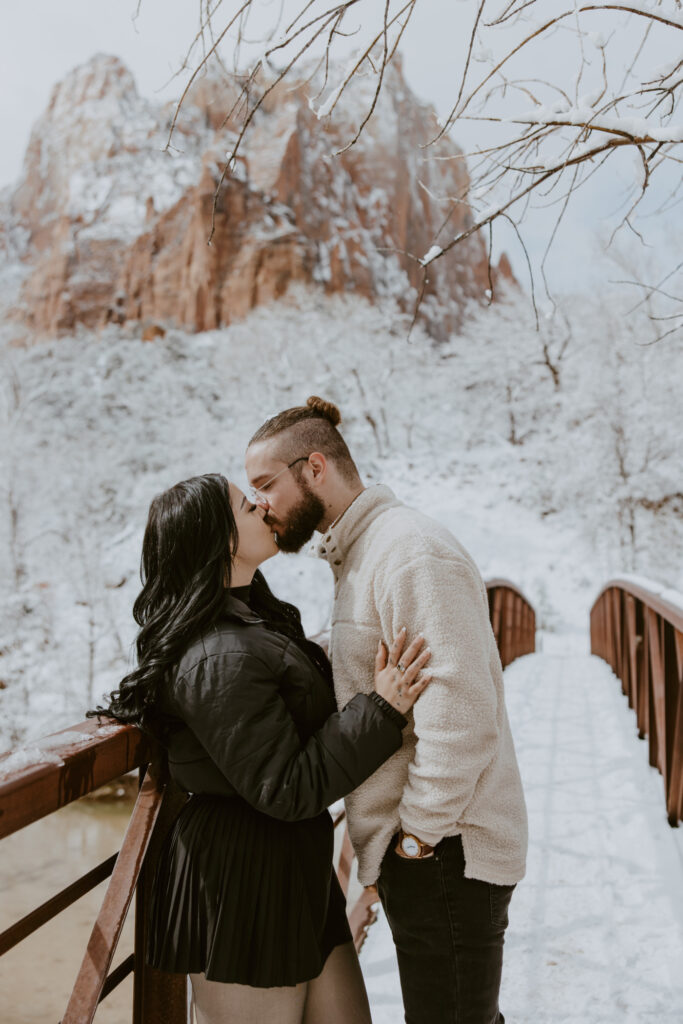 Fabiana and David, Zion National Park Proposal - Southern Utah Photographer, Emily Dawn Photo