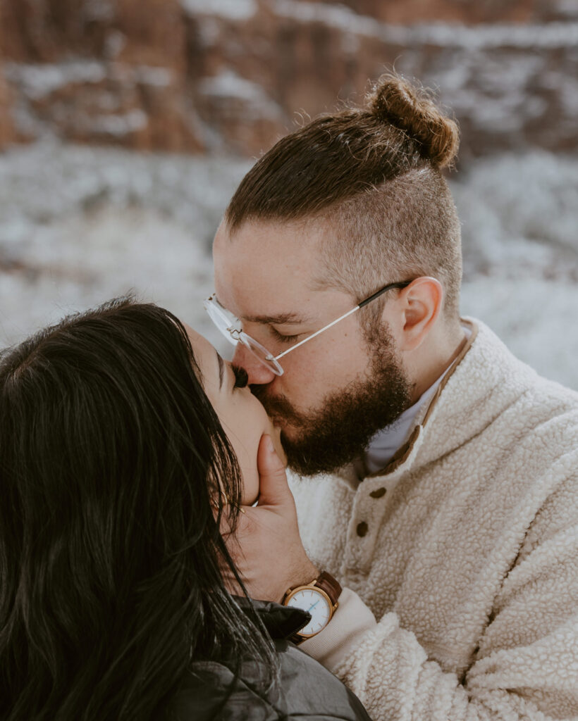 Fabiana and David, Zion National Park Proposal - Southern Utah Photographer, Emily Dawn Photo