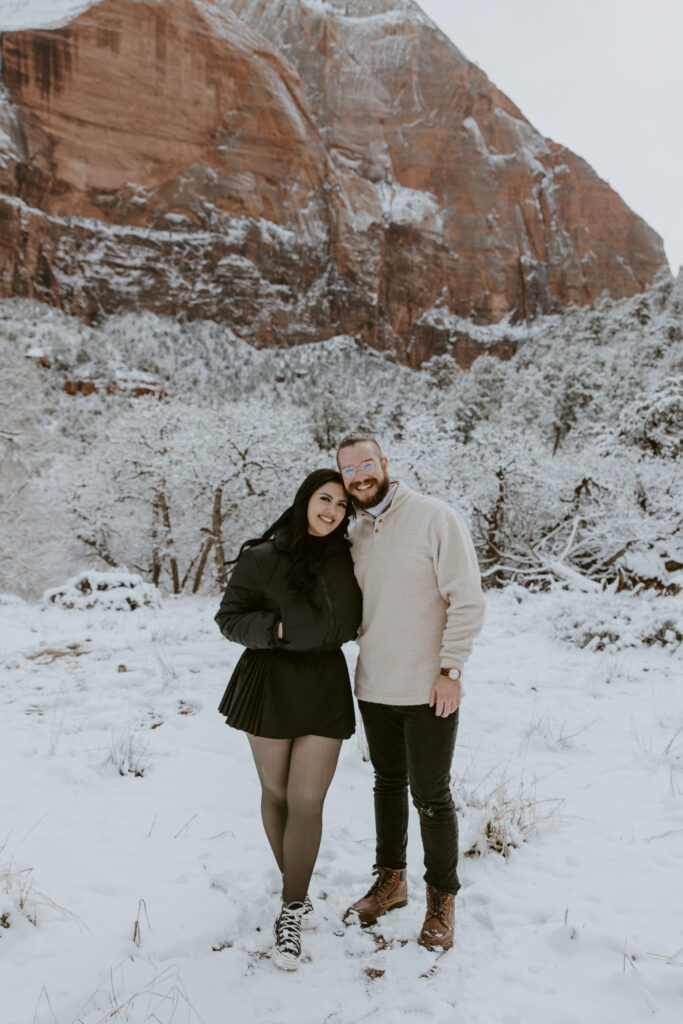 Fabiana and David, Zion National Park Proposal - Southern Utah Photographer, Emily Dawn Photo