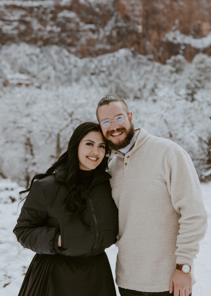 Fabiana and David, Zion National Park Proposal - Southern Utah Photographer, Emily Dawn Photo