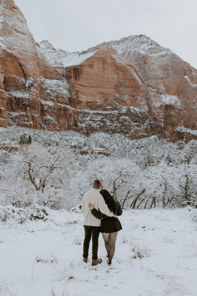 Fabiana and David, Zion National Park Proposal - Southern Utah Photographer, Emily Dawn Photo